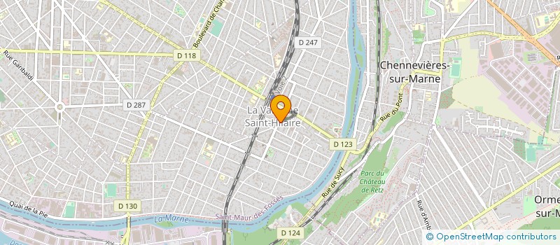 localisation de l'entreprise E.C.R.  SAINT-MAUR-DES-FOSSES