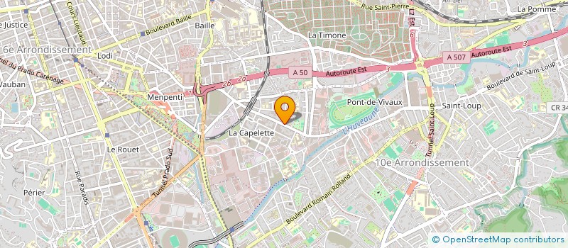 localisation de l'entreprise E.C.R. à MARSEILLE