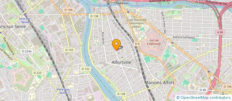 localisation de l'entreprise E.C.R.A.N. à ALFORTVILLE