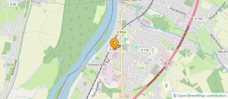 localisation de l'entreprise E.C.R. BAT à COSNE-COURS-SUR-LOIRE
