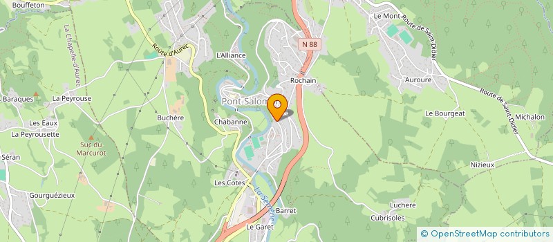 localisation de l'entreprise E.C.S.  PONT-SALOMON