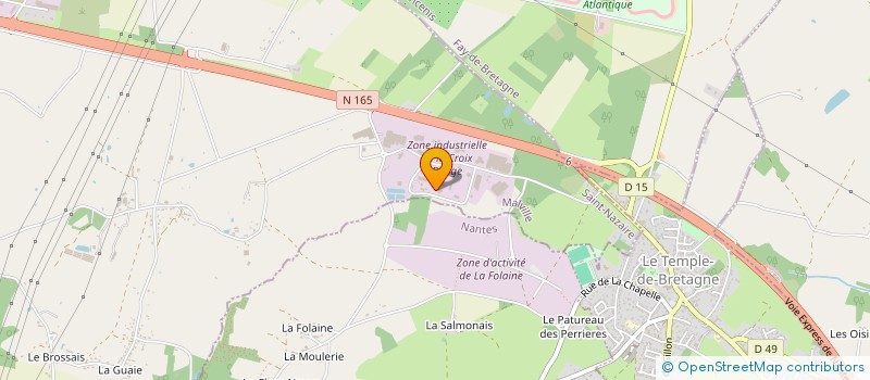 localisation de l'entreprise E.C.S à MALVILLE