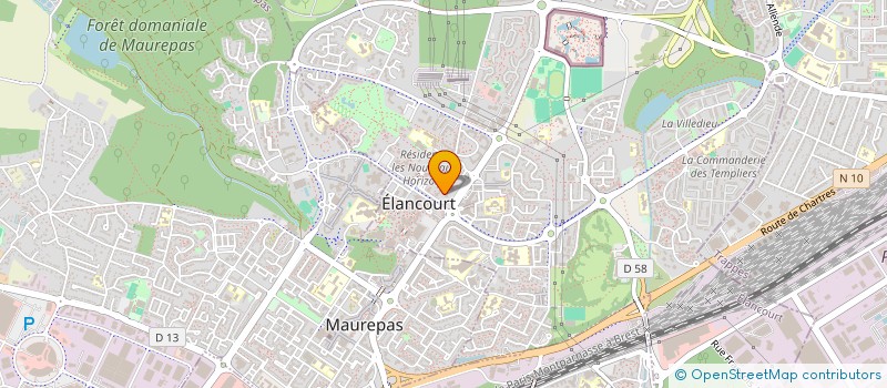 localisation de l'entreprise E-C-S ASCENSEURS à ELANCOURT