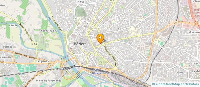 localisation de l'entreprise E.C. SITES à BEZIERS