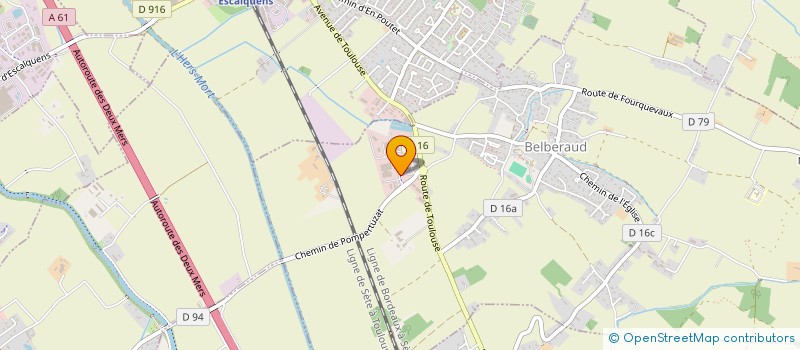 localisation de l'entreprise E.C.T  BELBERAUD