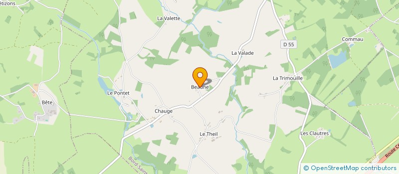 localisation de l'entreprise E.C.T.F. à BORD-SAINT-GEORGES