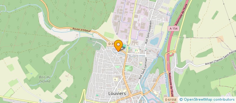 localisation de l'entreprise E.C.T.M. CONSTRUCTION  LOUVIERS