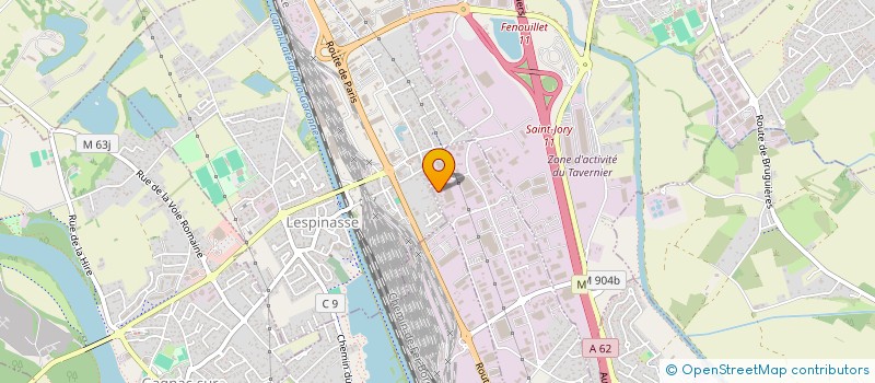 localisation de l'entreprise E.C.T.P. - ETUDES CONSEILS ET TRAVAUX PUBLICS  MONTBERON