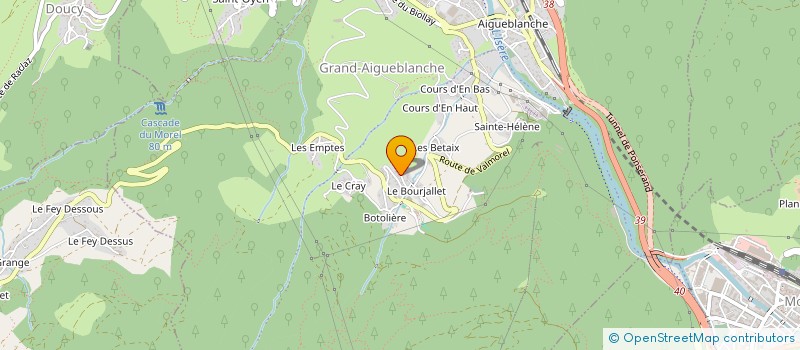 localisation de l'entreprise E.C.T.R. à GRAND-AIGUEBLANCHE