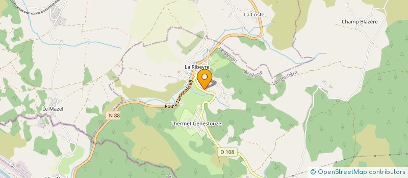 localisation de l'entreprise E.C.T.T.  LESPERON