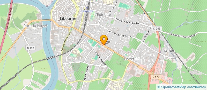 localisation de l'entreprise E C V à LIBOURNE