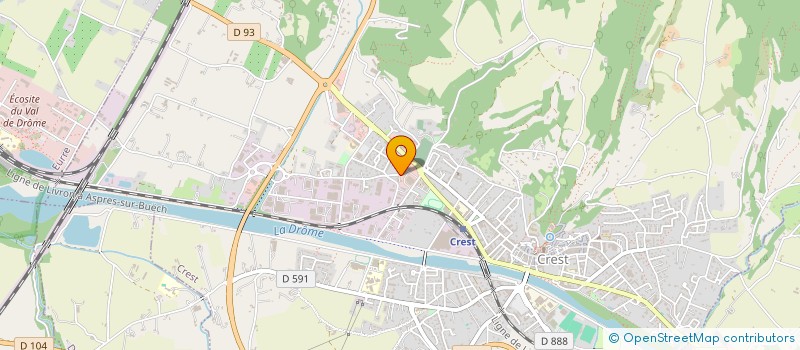 localisation de l'entreprise E.C.V.D. à CREST