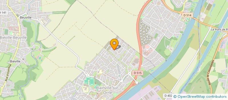 localisation de l'entreprise E-CAMPUS SOLUTIONS  BLAINVILLE-SUR-ORNE