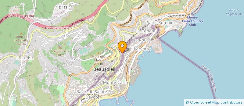 localisation de l'entreprise E-CAP TRAVEL à BEAUSOLEIL