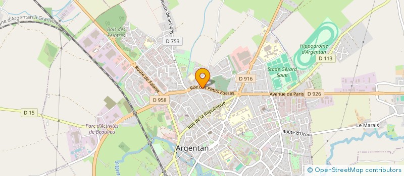 localisation de l'entreprise E-CAR MOTORS ARGENTAN  ARGENTAN