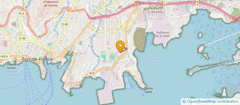 localisation de l'entreprise E CARAIBES à FORT-DE-FRANCE