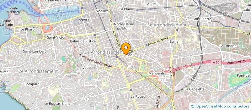 localisation de l'entreprise E CARS CENTER à MARSEILLE