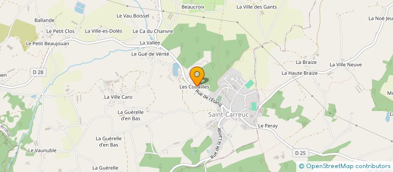 localisation de l'entreprise E. CARVALHO HOLDING  SAINT-CARREUC