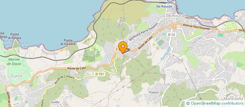 localisation de l'entreprise E CASETTE à L'ILE ROUSSE