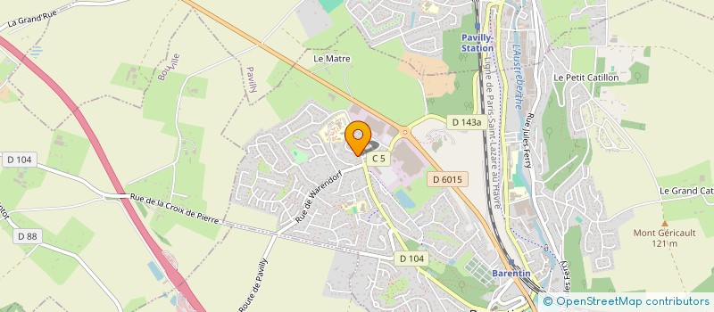 localisation de l'entreprise E'CAUX RENOV à BARENTIN