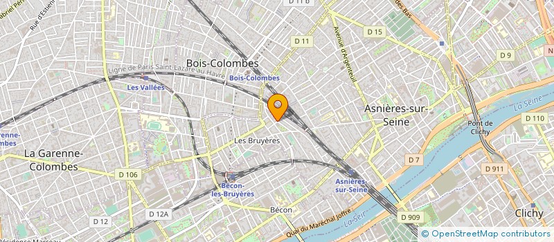 localisation de l'entreprise E.CENTER.17 à ASNIERES-SUR-SEINE