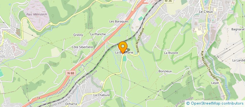 localisation de l'entreprise E-CHARTERING à SAINT-CHAMOND