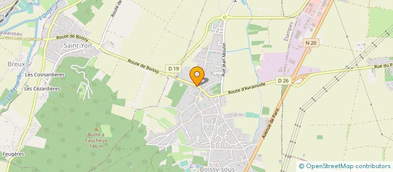 localisation de l'entreprise E. CHEVALLIER FILS  BOISSY-SOUS-SAINT-YON