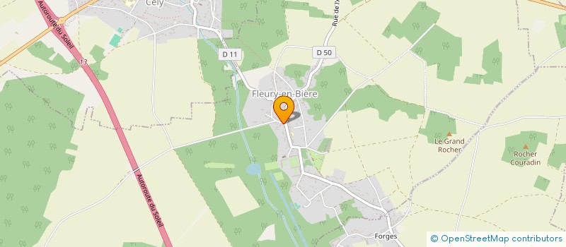 localisation de l'entreprise E-CLAIR-SI  FLEURY-EN-BIERE