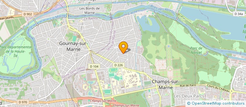 localisation de l'entreprise E.CLARI à CHAMPS-SUR-MARNE