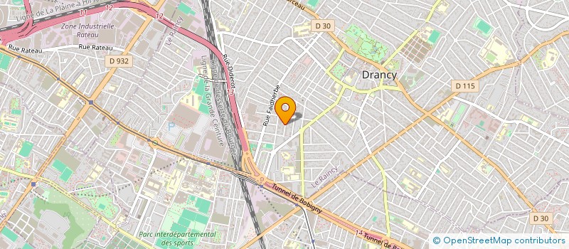 localisation de l'entreprise E-CLEAN à DRANCY