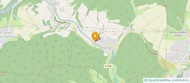 localisation de l'entreprise E CLIC PC  ALLONDANS