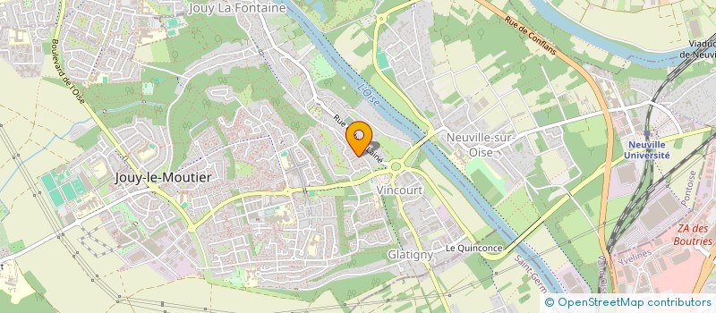 localisation de l'entreprise E CLOPE STORE CERGY à JOUY-LE-MOUTIER