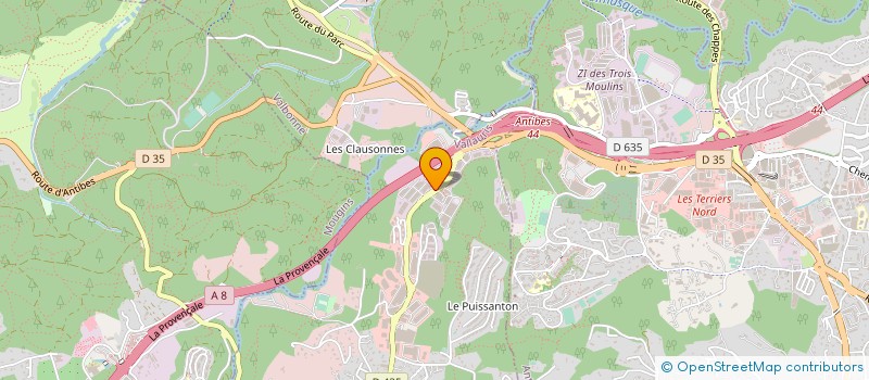 localisation de l'entreprise E-CLYPSE INTERNATIONAL à VALLAURIS