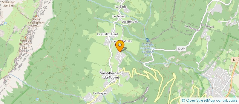 localisation de l'entreprise E'CO B+  PLATEAU-DES-PETITES-ROCHES