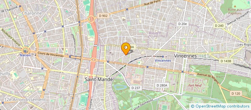 localisation de l'entreprise E CO INTER  VINCENNES