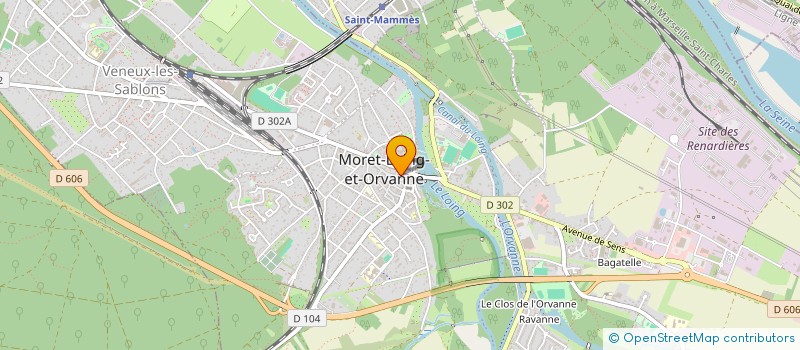 localisation de l'entreprise E=CO2 à MORET-LOING-ET-ORVANNE
