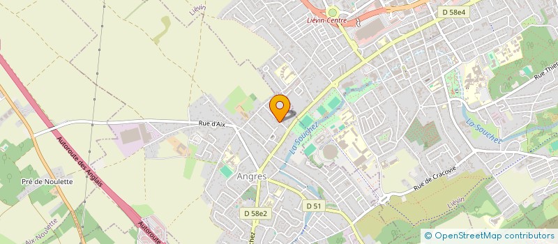 localisation de l'entreprise E-COFFEE à ANGRES