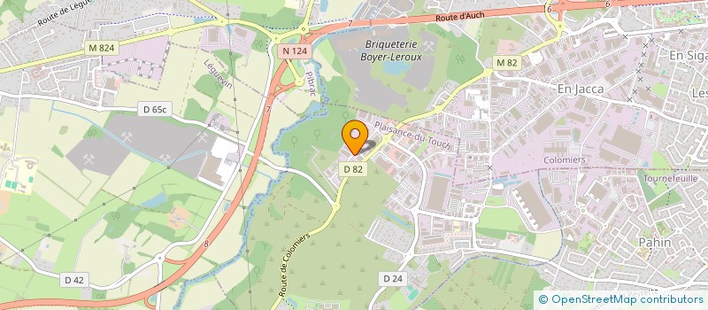 localisation de l'entreprise E.COLIS à PLAISANCE-DU-TOUCH