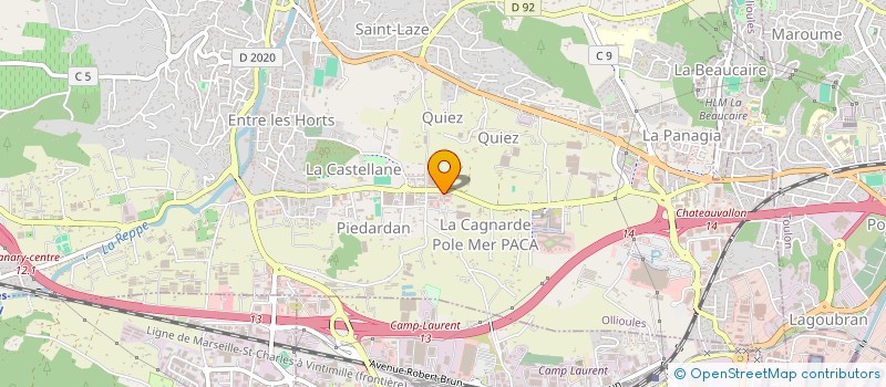 localisation de l'entreprise E-COM à OLLIOULES