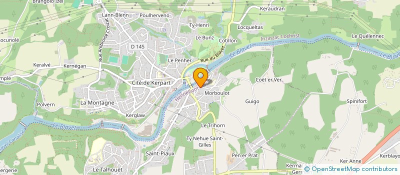 localisation de l'entreprise E COM BTLC  HENNEBONT