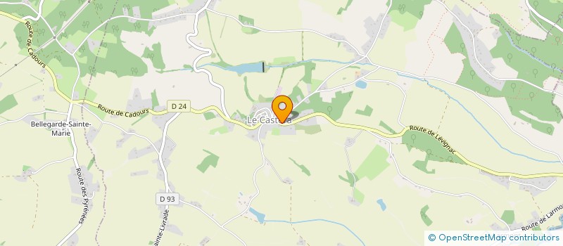 localisation de l'entreprise E-COM PRO  LE CASTERA