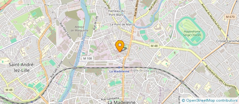 localisation de l'entreprise E-COM'UNIK à MARCQ-EN-BARŒUL
