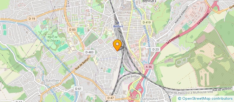 localisation de l'entreprise E-CONCEPT APPLICATIONS à BELFORT