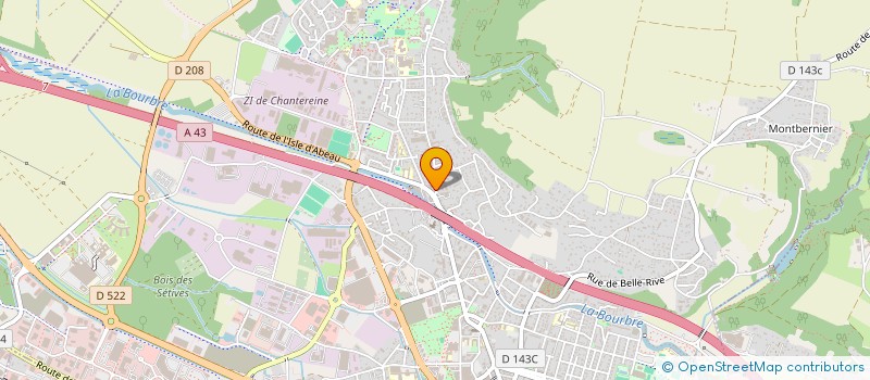 localisation de l'entreprise E-CONE à BOURGOIN-JALLIEU