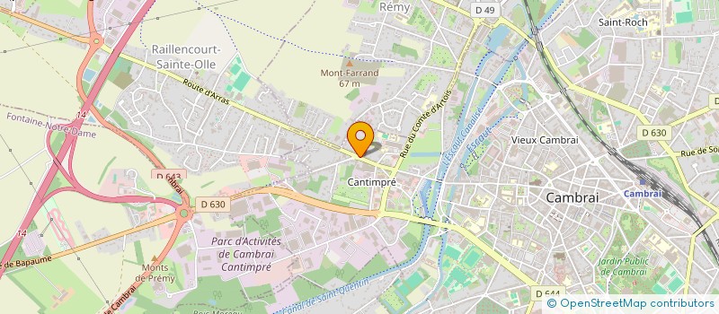 localisation de l'entreprise E-COURTIER.FR à CAMBRAI