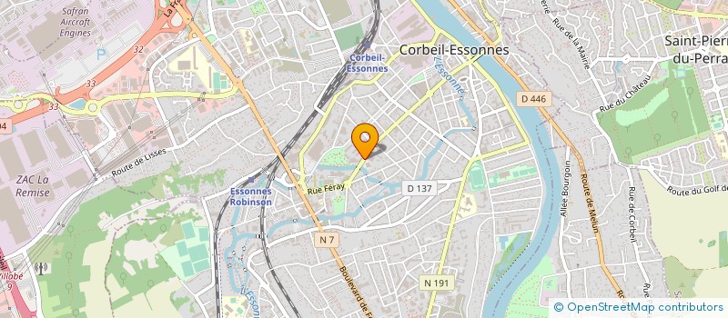 localisation de l'entreprise E CREATION à CORBEIL-ESSONNES