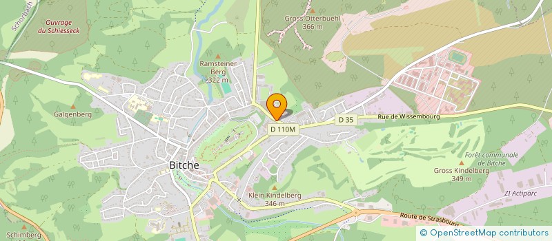 localisation de l'entreprise E-CRISTAL  BITCHE