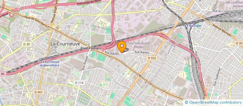 localisation de l'entreprise E.D.A. CONSTRUCTIONS  LA COURNEUVE