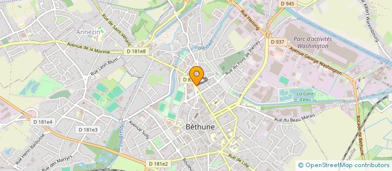 localisation de l'entreprise E.D.A ELISE DEVRIENDT AVOCAT à BETHUNE