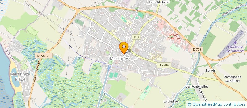 localisation de l'entreprise E.D.B  MARENNES-HIERS-BROUAGE